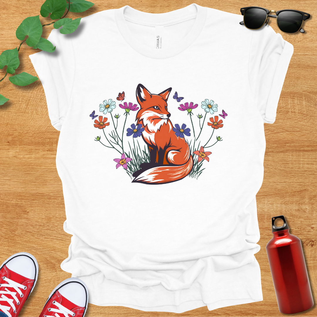 Flower Fox T-Shirt