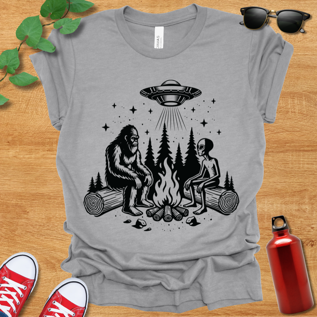 Sasquatch And Alien T-Shirt