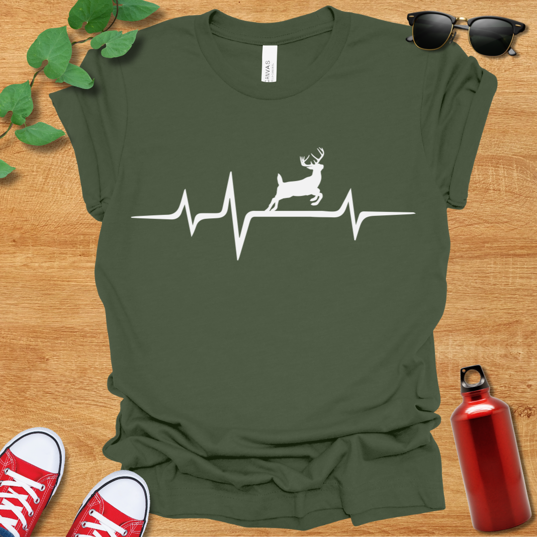 Heartbeat Deer T-Shirt