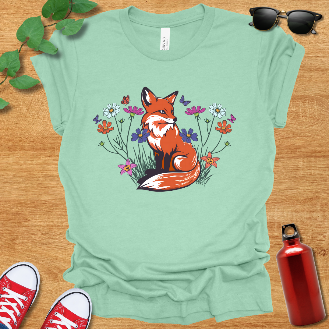 Flower Fox T-Shirt