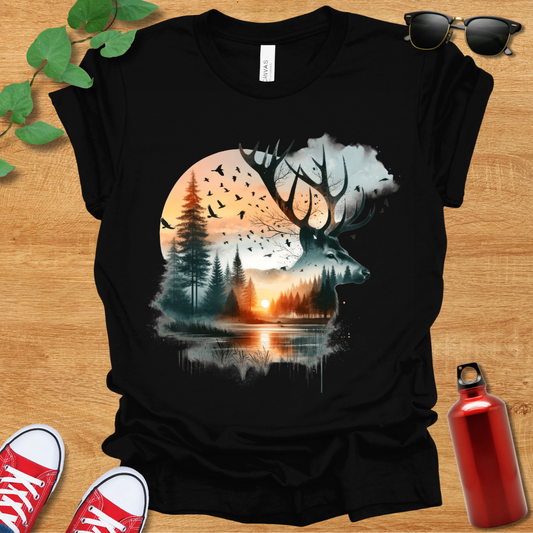 Deer Sunset T-Shirt