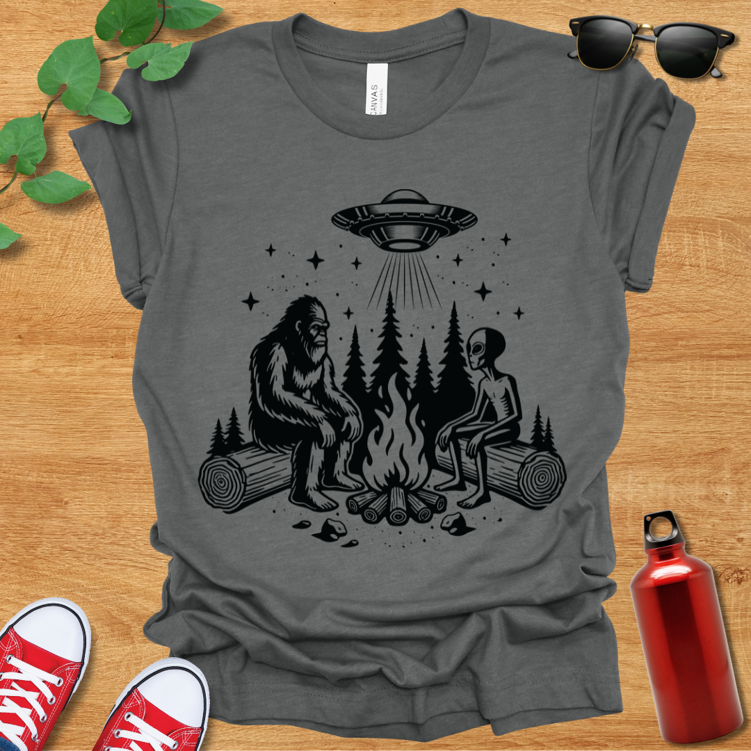 Sasquatch And Alien T-Shirt