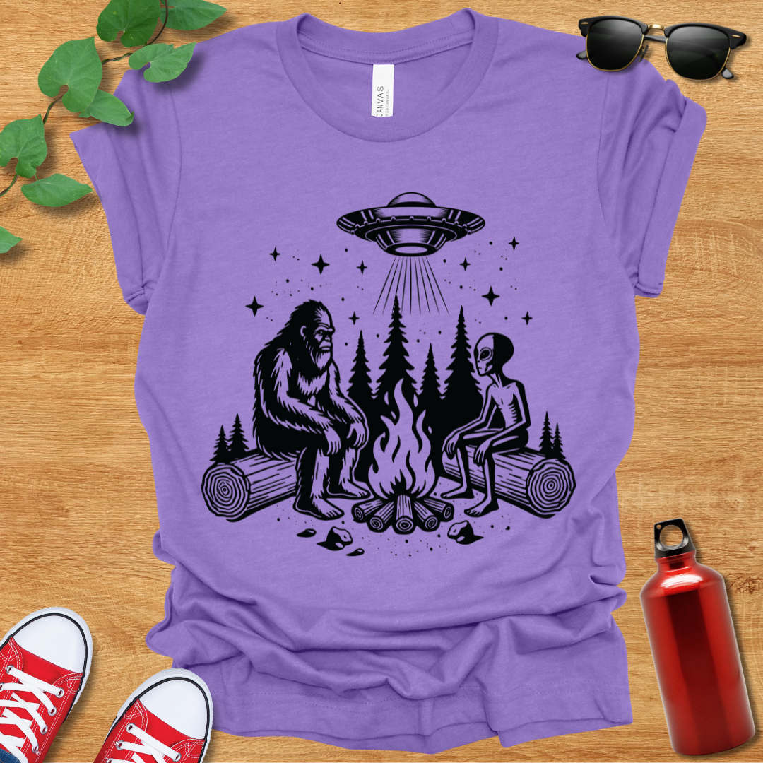 Sasquatch And Alien T-Shirt